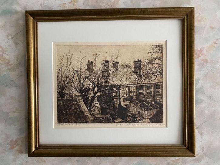 Ets  , Cornelis  . Brandenburg  .  1884 - 1954, Antiek en Kunst, Kunst | Etsen en Gravures, Ophalen of Verzenden