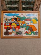 Vintage Schoolpuzzel - Rolf op de  Camping, Ophalen of Verzenden