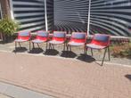5 x Osvaldo Borsani design Tecno Italy jaren 70 stoel retro, Huis en Inrichting, Stoelen, Ophalen, Stof, Gebruikt, Jaren 70 kunststof italiaans design vintage retro 1970s