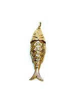 14k gouden vis hanger, -, -, Ophalen of Verzenden, Zo goed als nieuw