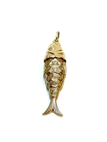 14k gouden vis hanger beschikbaar voor biedingen