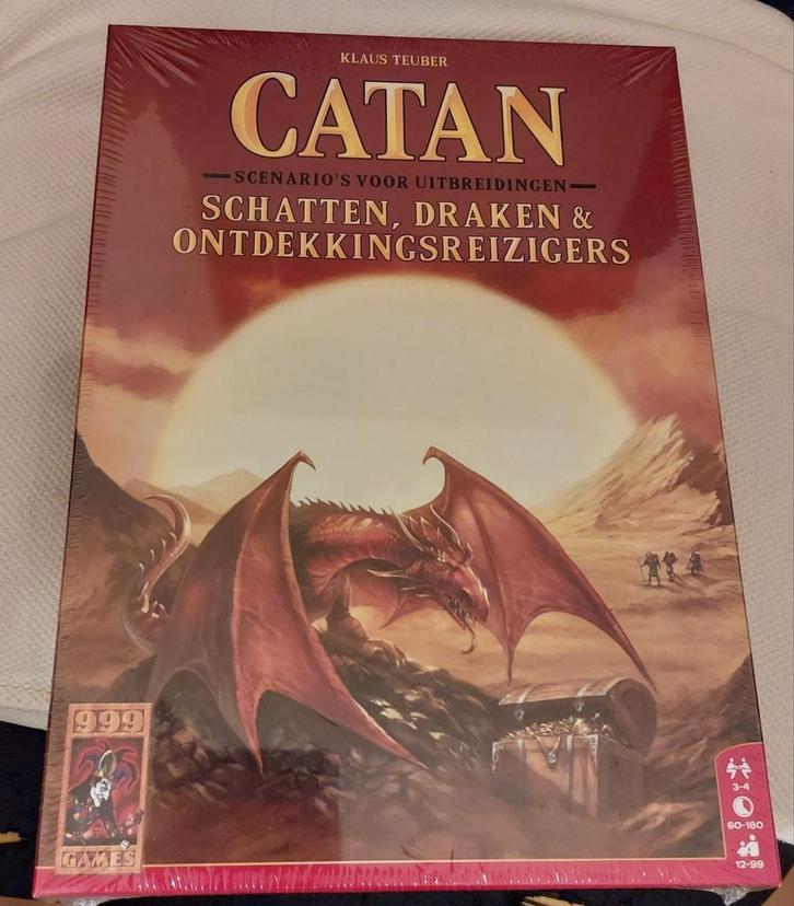 Catan (uitbreiding) Schatten, Draken & Ontdekkingsreizigers, Hobby en Vrije tijd, Gezelschapsspellen | Kaartspellen, Nieuw, Ophalen of Verzenden