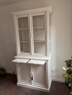 Tweedelige Vitrinekast, Huis en Inrichting, Kasten | Buffetkasten, Ophalen, 100 tot 150 cm, Zo goed als nieuw, 150 tot 200 cm