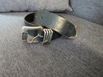 Dames zwarte leren riem 95 cm Diesel zgan, 3 tot 5 cm, 90 tot 100 cm, Heupriem, Ophalen of Verzenden
