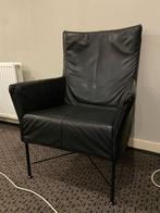 Leren stoel zwart (Montis fauteuil Charly in leder highland), Huis en Inrichting, Stoelen, Zo goed als nieuw, Eén, Zwart, Ophalen
