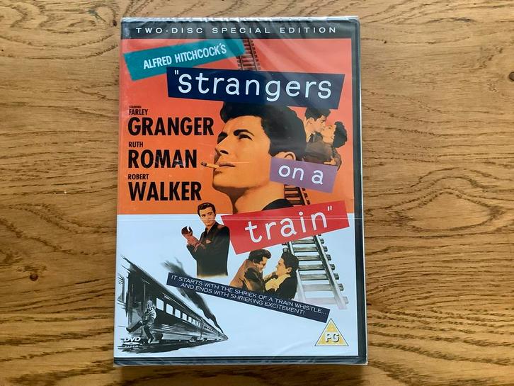 Strangers on a Train, Hitchcock, Farley Granger DVD in seal., Cd's en Dvd's, Dvd's | Klassiekers, Zo goed als nieuw, 1980 tot heden