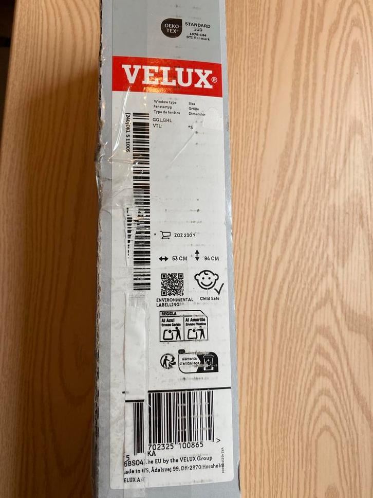VELUX DKL 5 1100S Verduisterend Rolgordijn - Donkerblauw, Huis en Inrichting, Stoffering | Gordijnen en Lamellen, Nieuw, Blauw