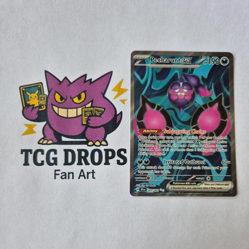Pecharunt EX 085/064 Shrouded Fable, Hobby en Vrije tijd, Verzamelkaartspellen | Pokémon, Nieuw, Losse kaart, Ophalen of Verzenden