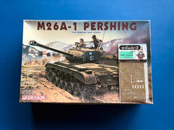 Dragon 6801 M26A-1 Pershing 1/35 incl PE beschikbaar voor biedingen