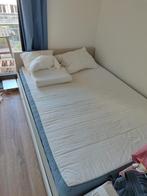 Ikea bed frame + mattress, Ophalen, Wit, Tweepersoons, 140 cm