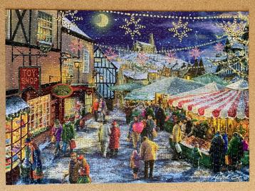 King puzzel Christmas Fair; 1000 st; X-mas; kerstpuzzel  beschikbaar voor biedingen