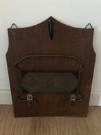 Vintage dagbladen rek krant rekje oud houten wandrek krant, Ophalen of Verzenden, Zo goed als nieuw