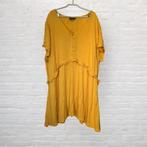 Zizzi Tuniek Blouse Maat XL (54/56) Geel Ruches Cafinla, Z, Verzenden, Blouse of Tuniek, Geel
