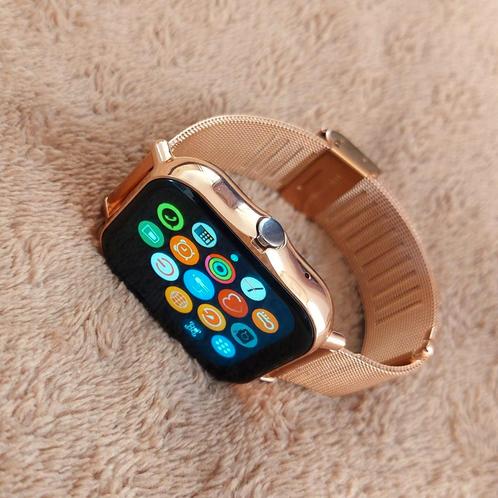 Smartwatch zgan, Sieraden, Tassen en Uiterlijk, Smartwatches, Zo goed als nieuw, Android, Roze, Afstand, Calorieverbanding, Conditie