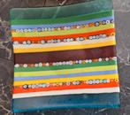 Glasfusing Bord met Murrine Millefiori en mooi rood vaas, Antiek en Kunst, Ophalen of Verzenden