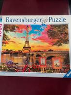 Ravensburger Puzzel 1000 st, afbeelding Eiffeltoren Parijs, Hobby en Vrije tijd, Denksport en Puzzels, Ophalen of Verzenden, 500 t/m 1500 stukjes
