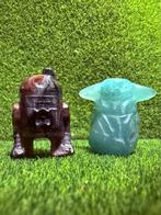 Star Wars Beeldjes Aventurijn Yoda & Granaat R2-D2, Verzamelen, Beelden en Beeldjes, Ophalen of Verzenden, Nieuw, Fantasy