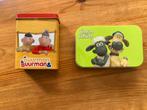 Twee blikjes kinderpostzegels buurman & buurman Shaun schaap, Ophalen of Verzenden, Gebruikt, Overige, Overige merken