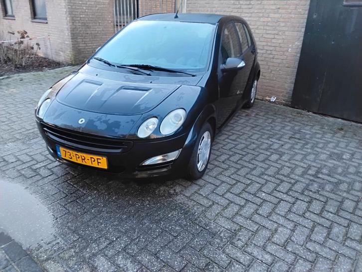 Smart ForFour 1.1 2004 Zwart, Auto's, Smart, Bedrijf, ForFour, ABS, Airbags, Boordcomputer, Centrale vergrendeling, Elektrische ramen