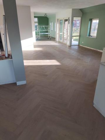 Vloer legger laminaat leggen PVC visgraat plinten egaliseren beschikbaar voor biedingen