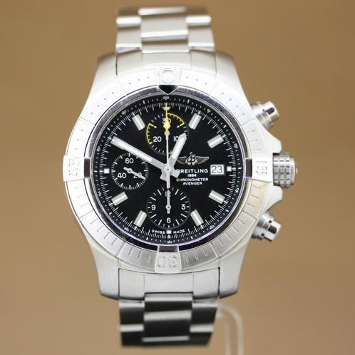 Breitling Avenger Chronograph 45 | Full Set, Sieraden, Tassen en Uiterlijk, Horloges | Heren, Gebruikt, Polshorloge, Breitling