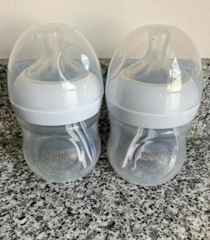 2 Nieuwe Philips Avent Natural Response Babyflessen 125ml 0+, Kinderen en Baby's, Babyvoeding en Toebehoren, Nieuw, Overige typen
