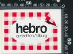 Sticker: Hebro Gerechtren - Tilburg (1), Verzamelen, Stickers, Ophalen of Verzenden