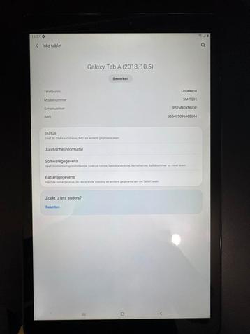 Samsung Galaxy Tab A 2018 (10.5 inch) beschikbaar voor biedingen