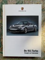 Brochure Porsche 911 996 Turbo coupe & cabrio 2003 Nederland, Porsche, Nieuw, Ophalen of Verzenden, Porsche