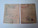 2 distributie stamkaarten bonkaarten Groningen wo2, Ophalen of Verzenden, Landmacht, Nederland