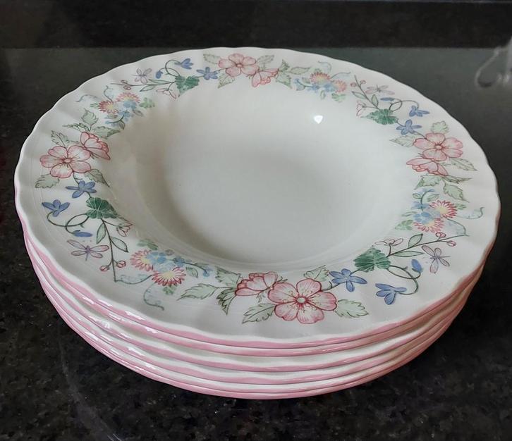 Myott Meakin Spring Fields Diepe Borden (6), Huis en Inrichting, Keuken | Servies, Nieuw, Bord(en), Overige stijlen, Aardewerk