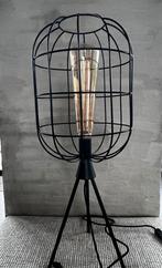 Moderne Industriële Kamerlamp Zwart/Brons LED, Ophalen, Zo goed als nieuw, Minder dan 100 cm, Metaal