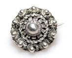 Schitterende Antieke Zilveren Zeeuwse Knop Broche 2.3 CM, Sieraden, Tassen en Uiterlijk, Antieke sieraden, Verzenden, Zilver, Broche