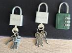 3x parkside sloten 2 met sleutel 1 met code, Ophalen of Verzenden, Zo goed als nieuw, Slot