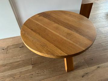 Salon tafel eikenhout diam: 97 cm beschikbaar voor biedingen