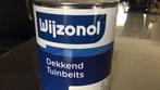 Nieuwe pot Wijzonol dekkend tuinbeits 9001 1 liter, Doe-het-zelf en Verbouw, Verf, Beits en Lak, Ophalen, Grijs, Minder dan 5 liter