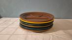 6 vintage keramiek fondueborden, Ophalen, Gebruikt, Keramiek, Bord(en)
