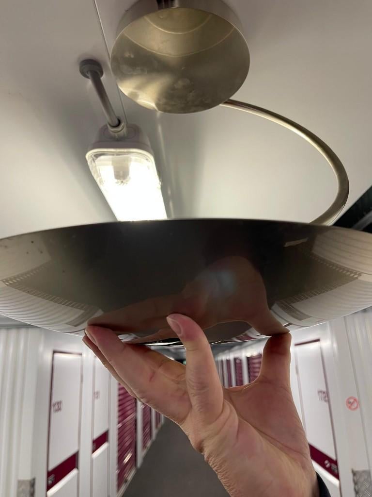 Estiluz design plafondlamp, Huis en Inrichting, Lampen | Plafondlampen, Gebruikt, Glas, Kunststof, Metaal, Overige materialen