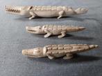 Snijwerk krokodil in been of ivoor, Antiek en Kunst, Ophalen
