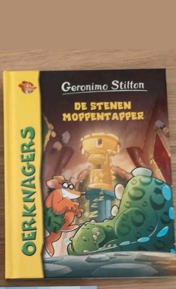 Geronimo stilton de oerknagers, De stenen moppentapper, Boeken, Kinderboeken | Jeugd | onder 10 jaar, Zo goed als nieuw, Ophalen of Verzenden