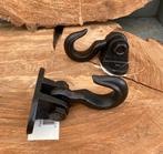 GIETIJZEREN MUURHAAK SCHARNIEREND ZWART NIEUW, Tuin en Terras, Tuinwanddecoratie, -, -, Nieuw, Ophalen of Verzenden