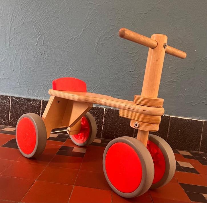Stevige houten loopfiets – schoolkwaliteit, Kinderen en Baby's, Speelgoed | Buiten | Voertuigen en Loopfietsen, Gebruikt, Loopfiets