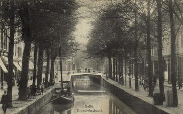 Delft. Hippolytusbuurt. - 1934 gelopen beschikbaar voor biedingen