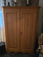 Mooie oud grenen kledingkast., Ophalen of Verzenden, Gebruikt