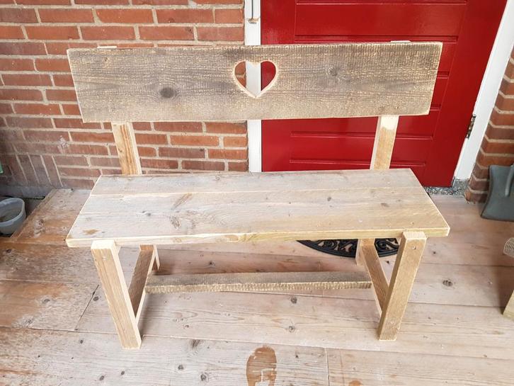 Bankje steigerhout/douglas, Tuin en Terras, Tuinbanken, Nieuw, Hout, Ophalen of Verzenden