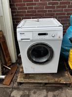 Miele wasmachine Edition 111 W5877 + droger T7734, Witgoed en Apparatuur, Wasmachines, Ophalen, Gebruikt, Voorlader, 85 tot 90 cm