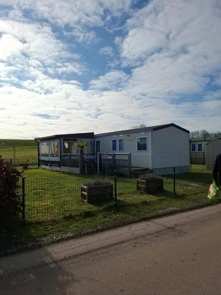 Chalet op huurgrond te koop, Caravans en Kamperen, Stacaravans, Ophalen