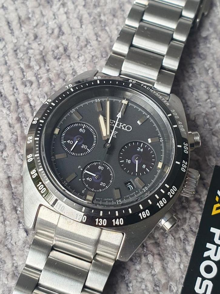 Seiko Speedtimer SSC819P1 - Nieuw, Sieraden, Tassen en Uiterlijk, Horloges | Heren, Nieuw, Polshorloge, Seiko, Staal, Staal, Ophalen of Verzenden