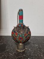 Oude parfumfles met edelstenen, Ophalen of Verzenden