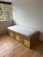 Bed 90x200, Huis en Inrichting, Ophalen, 90 cm, Eenpersoons, Wit